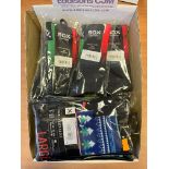Socks to include 17x Sox Footware Crew Length Italian Glaf Cycling Socks- Large, RRP £11.99 each; 1x