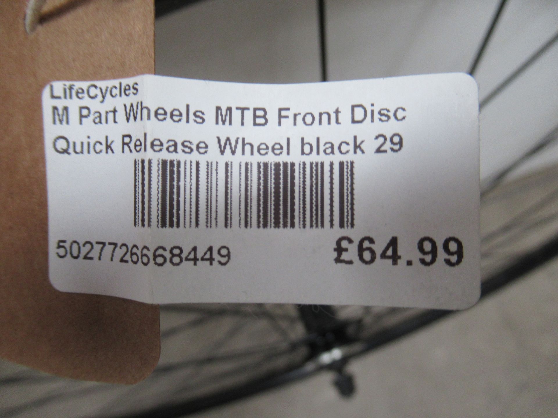 2 x M Part MTB WQ-R disc 29" wheels (RRP£64.99 each) - Image 4 of 4