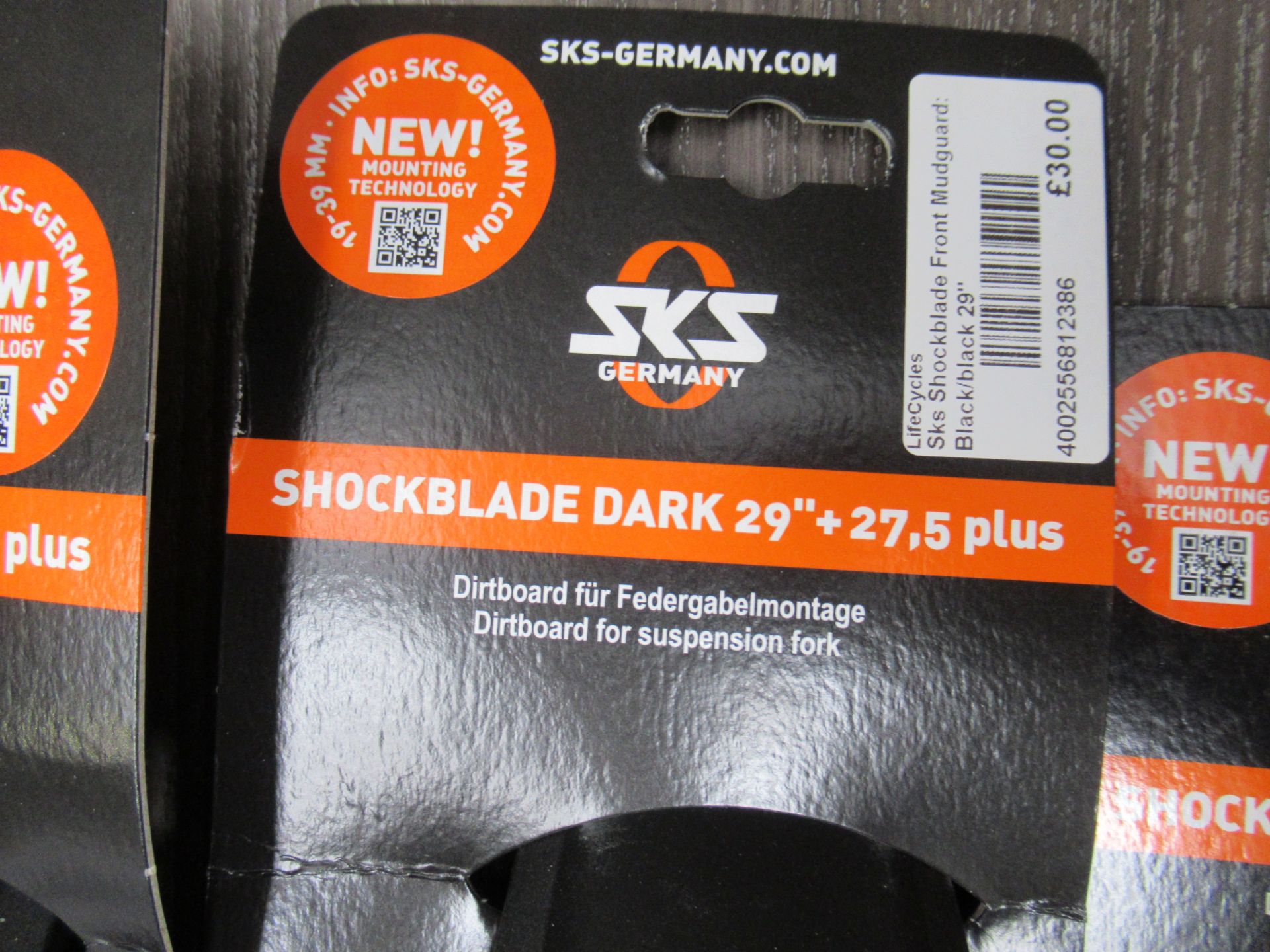 7 x SKS Mudguard sets - 3 x Mudrocker Front 27.5 - 29" (RRP£32 each) and 2 x SKS Shockblade Dark 27. - Bild 5 aus 13