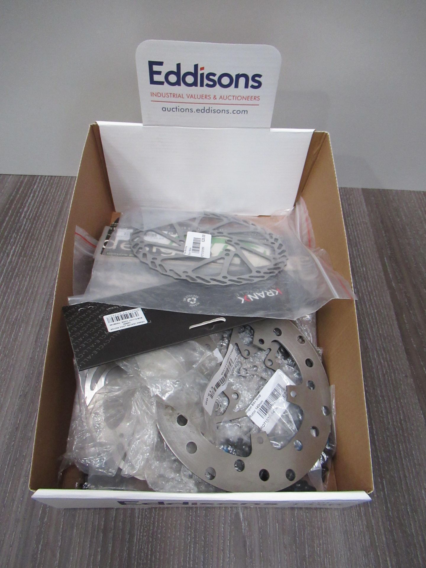 Box of rotors - sizes 120 - 180mm (total approx RRP£130)