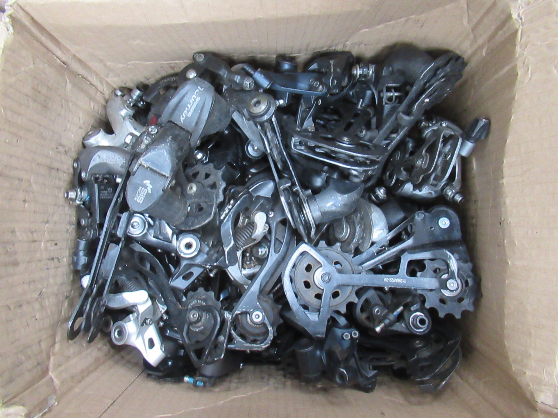 Box containing used front and rear derailleurs - Image 3 of 3