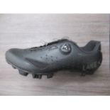 Pair of Lake MX177-X cycling shoes (black/black reflective) - boxed EU size 46 - (RRP£150)
