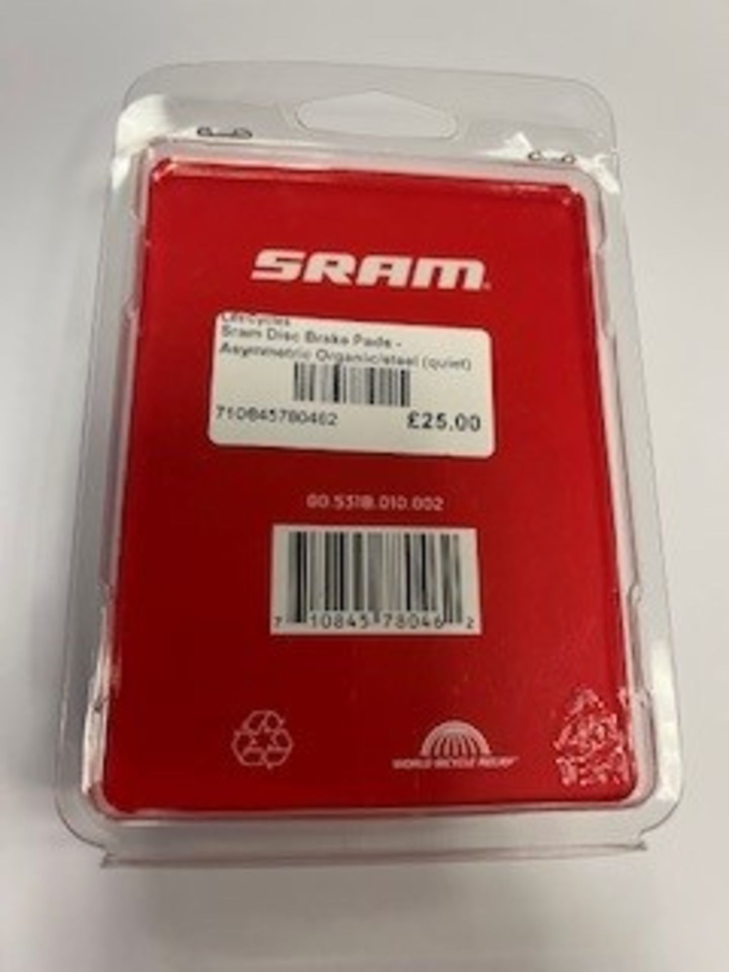 Sram Brake Pads to include 5x Disc Brake Pads Organic with Steel Backing Plate (HRD, LEVEL ULT, LEVE - Image 8 of 9