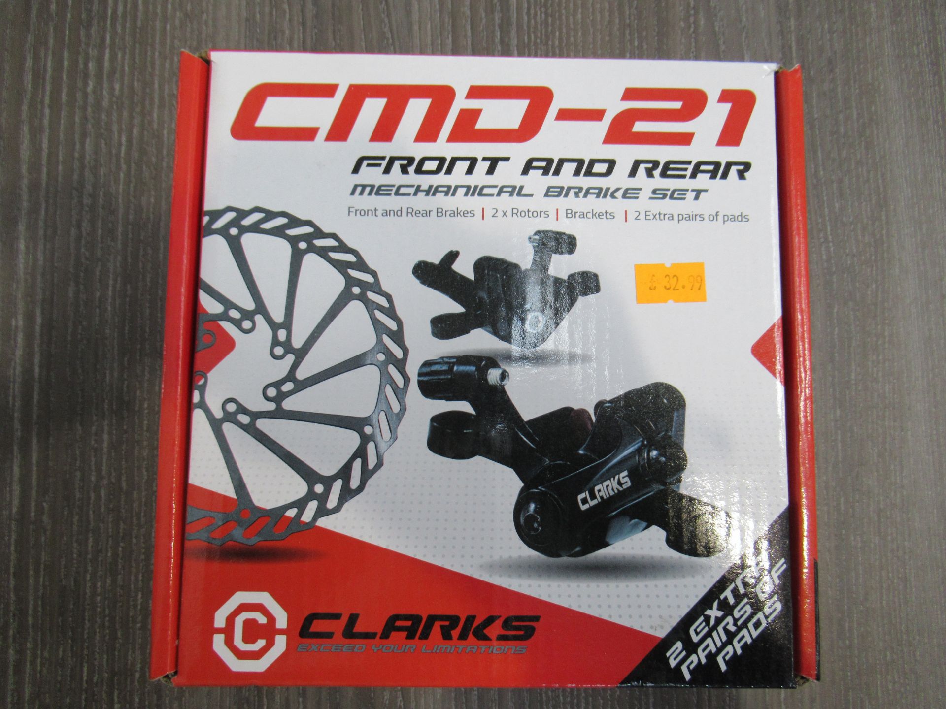 1 x Clarks CMD-22 Dual Piston Mechanical Brake system (RRP£79.99) and 4 x CMD-21 Front and Rear Mech - Image 2 of 6