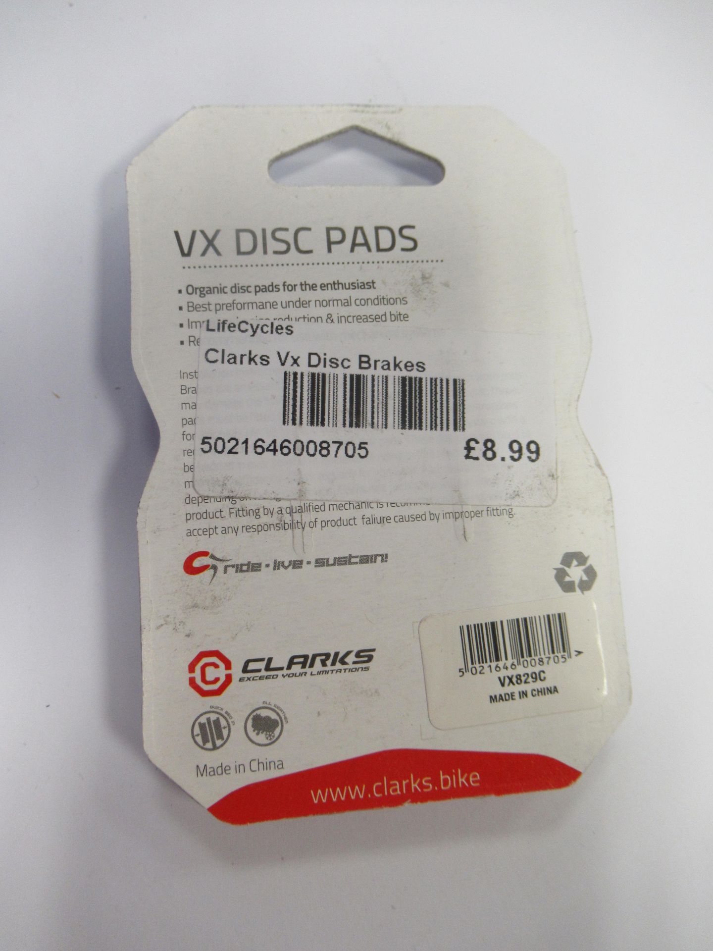 Clarks Disc Pads to include 8x E-bike (fits Tektro Dorado) E-bike specific- Semi-Metallic with High - Image 11 of 11