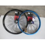 2 x Raleigh DiamondBack 9T RR BMX wheels - 1 x blue and 1 x black (RRP£67.98 each)