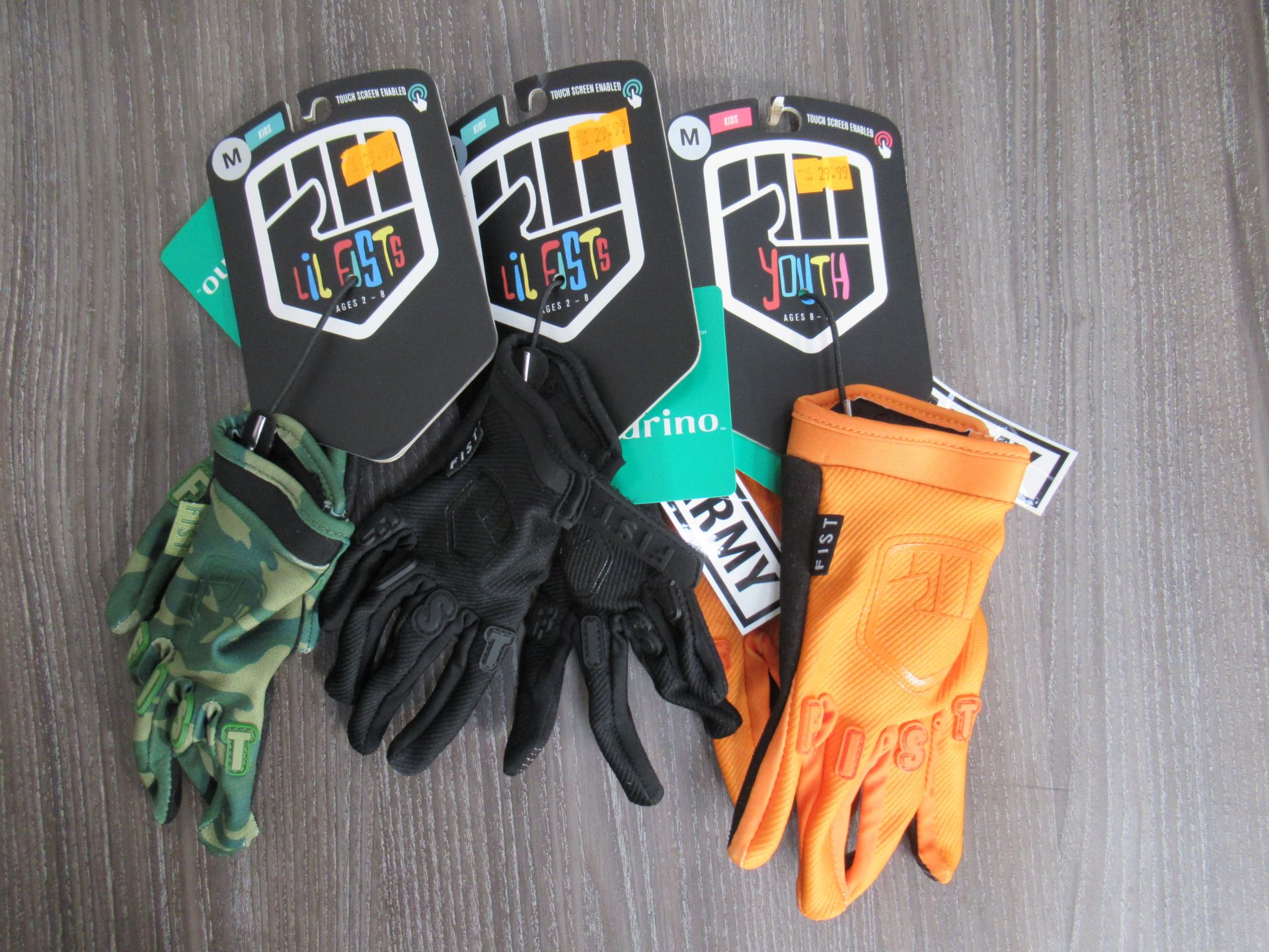 10 x pairs of Children's M Gloves - 6 x FIST (RRP£29.99 each) and 4 x Madison (RRP£12.99) - Image 2 of 2