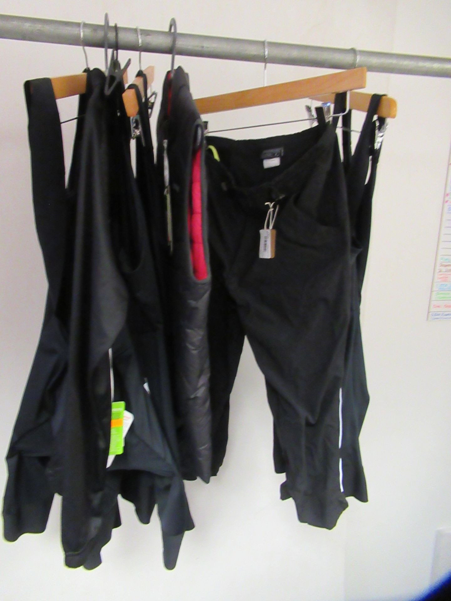 Various sizes of Womens Cycling Clothes