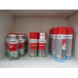 Shelf of Würth products to include 7 x Rost-Off Blue Ice 400ml (RRP£13.99 each); 6 x Rost-Off Plus 4