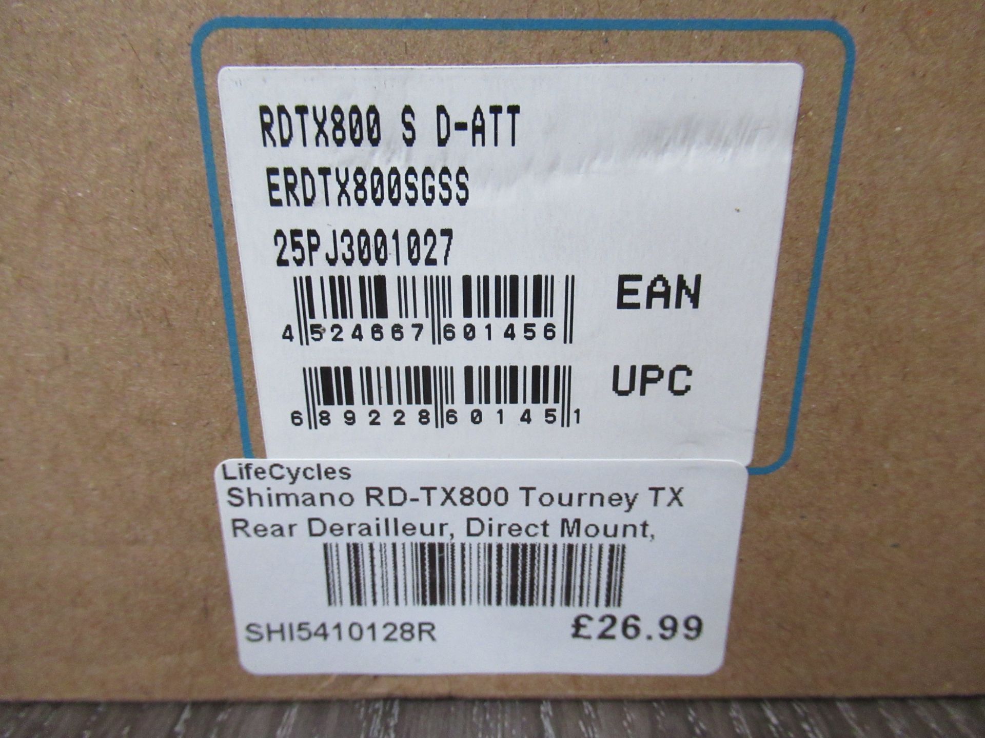 5 x Shimano RD-TX800 Tourney TX Rear Derailleurs (RRP£26.99 each) - Image 2 of 3