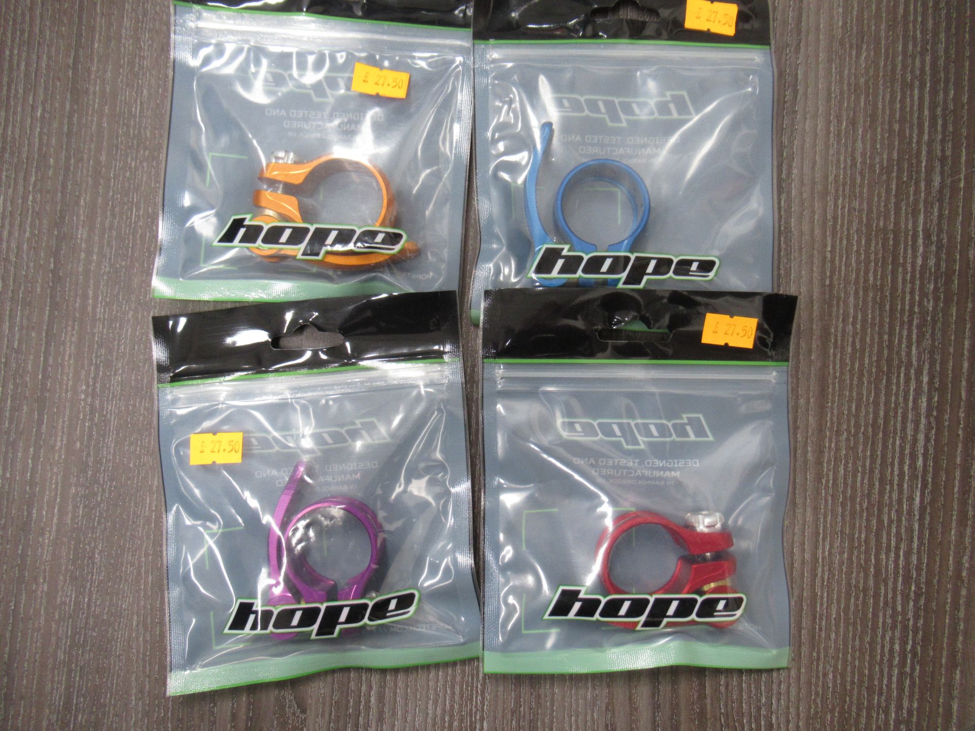Box of 10 x Hope Seat Clamps - sizes 31.8 - 38.5mm (RRP£27.50 each) - Bild 2 aus 2