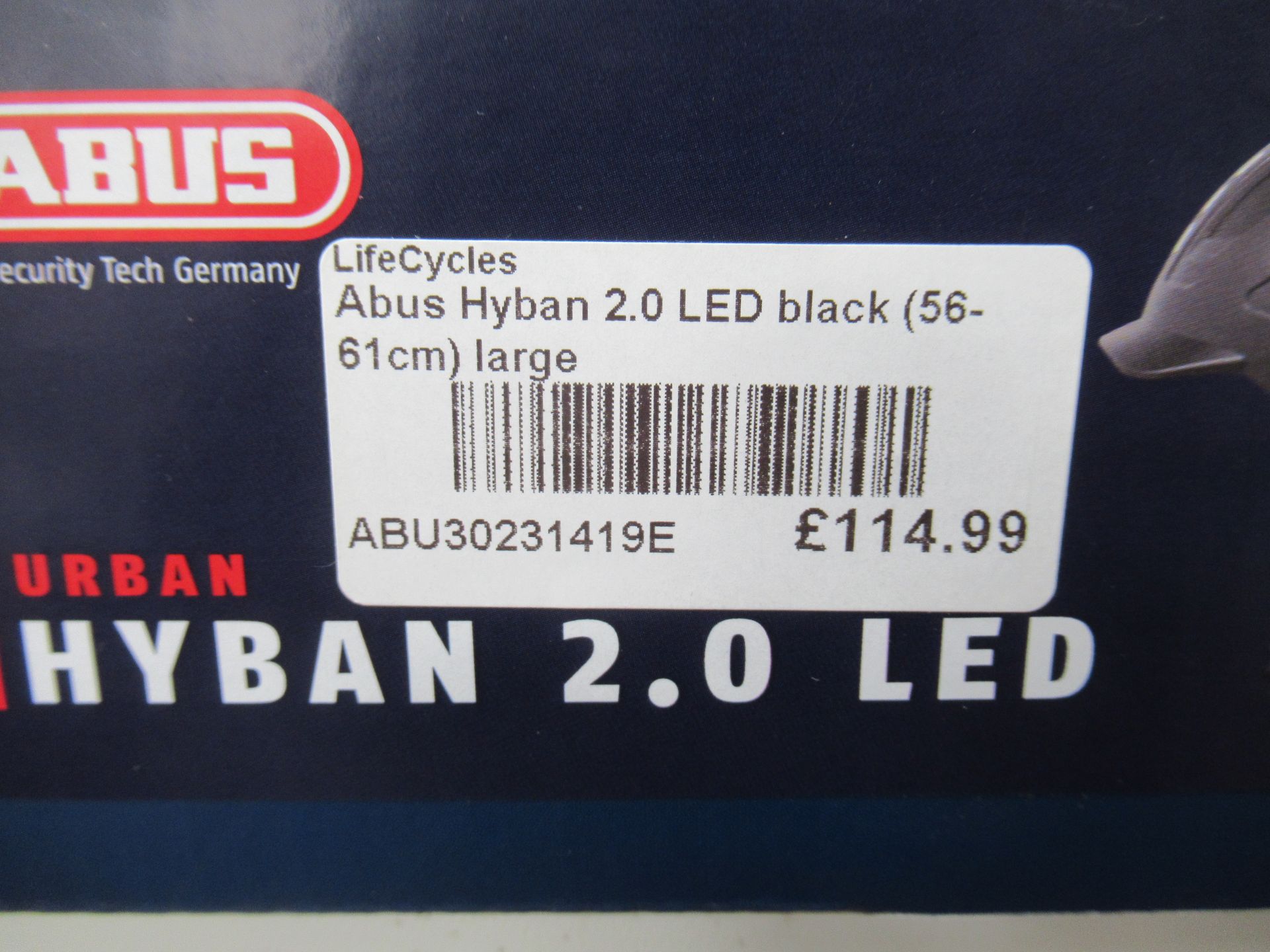 ABUS Hyban 2.0 LED black large sized helmet - boxed (RRP£114.99) - Image 3 of 3