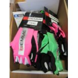 Bicycle Gloves, Size Medium, to include 4x Biemme B-crono Gloves Pink, RRP £36 each; 1x Biemme Crono