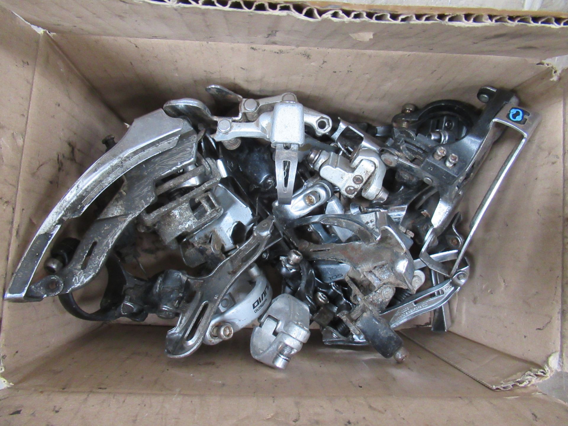 Box containing used front and rear derailleurs - Image 2 of 3