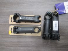 4 x DEBA 110mm bicycle stems (total RRP£170+) - 1 x ZERO1 (RRP£42.99), 3 x ELEMENTI ZERO1 (RRP£42.99
