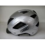 ABUS Hyban 2.0 LED silver medium sized helmet - boxed (RRP£114.99)