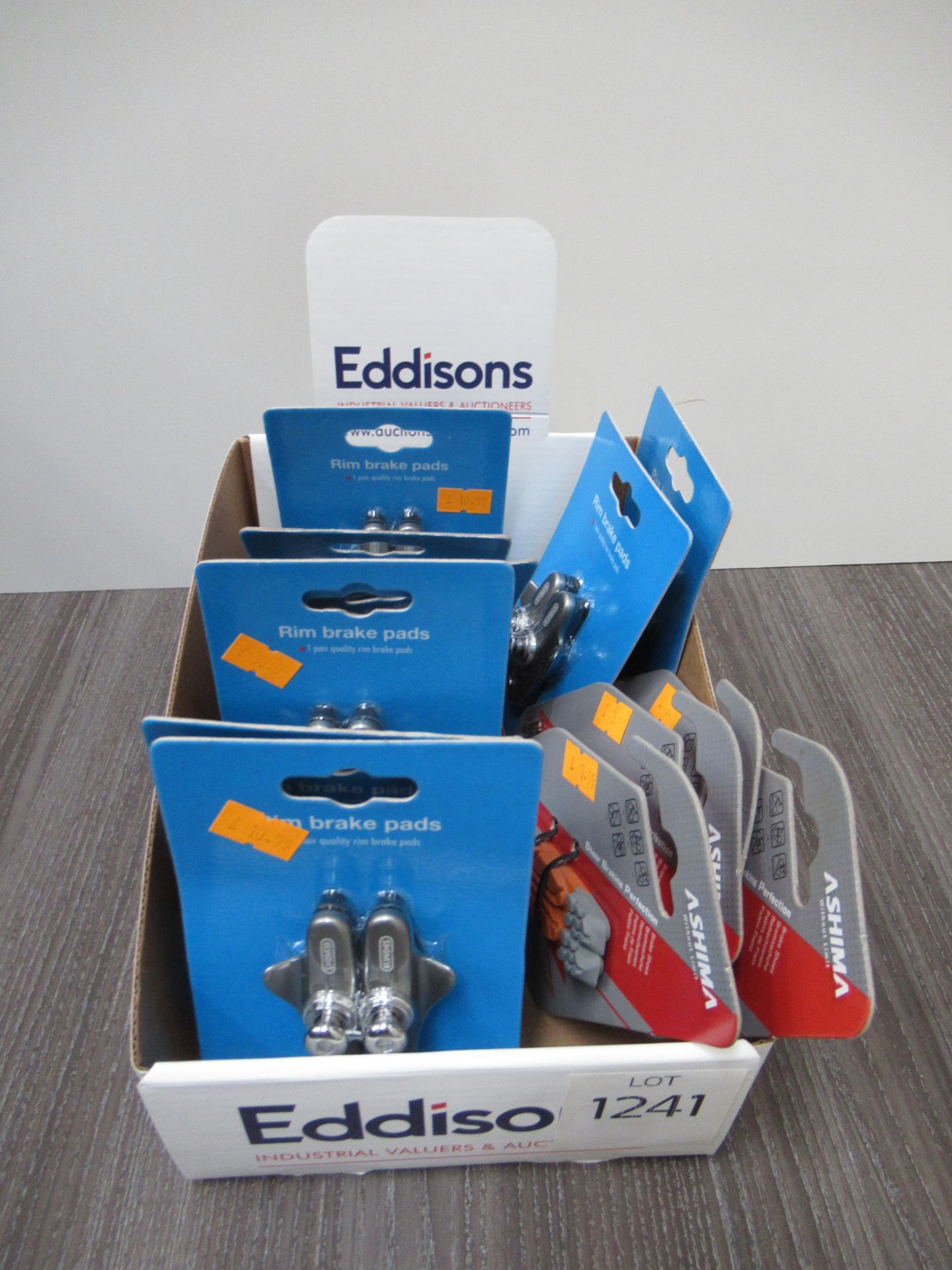 Box of Elvedes and Ashima brake pads (total RRP£150+)