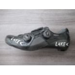 Pair of Lake CX403 cycling shoes (black/silver) - boxed EU size 43.5 (RRP£425)