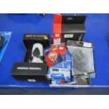 Assorted cycling items including Aero HC system, Union socket sets, Weldite grease gun etc.