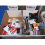 2 x boxes of assorted cycling tools including bottom bracket removers, multi-tools, chain extractor