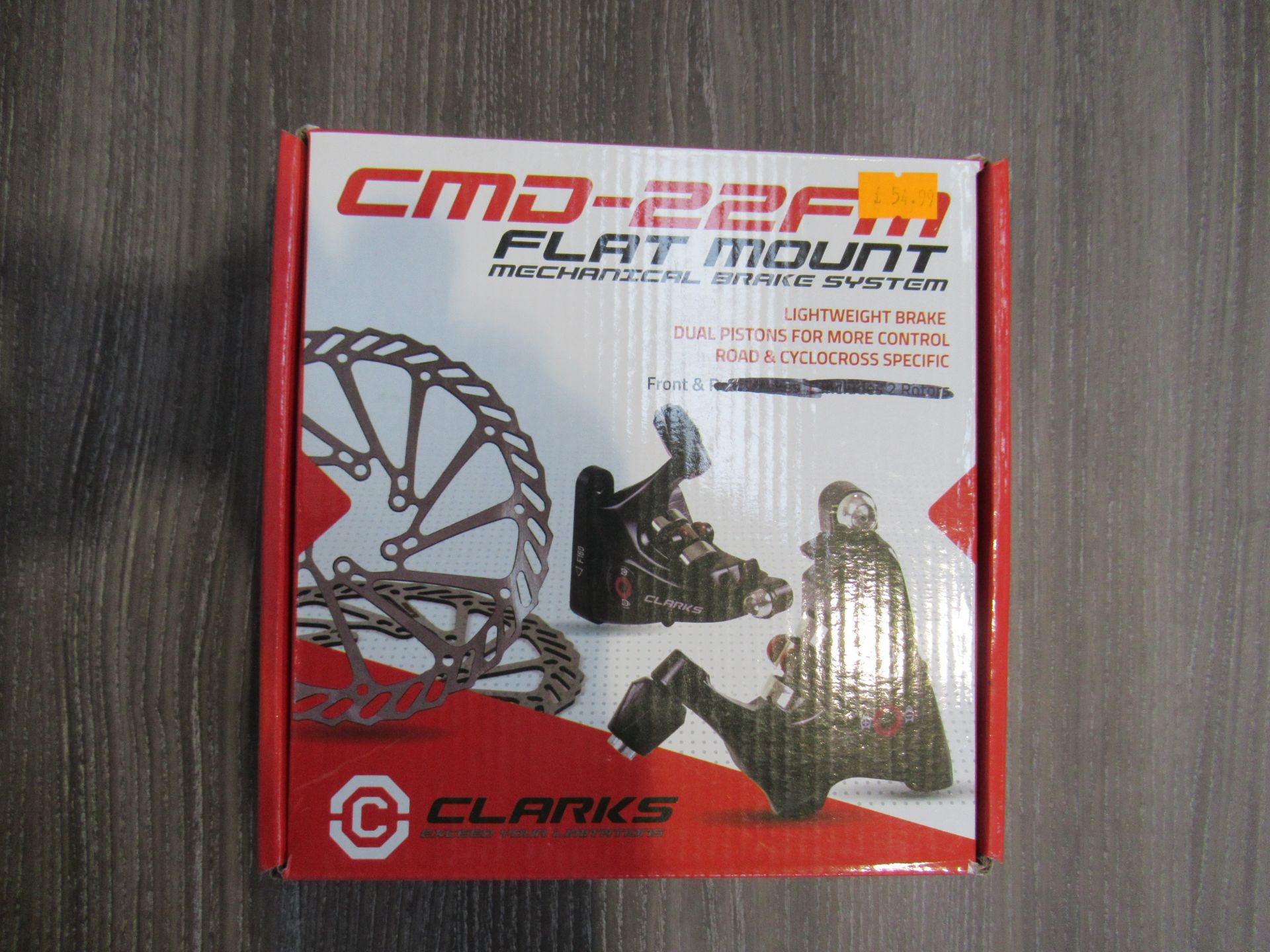 3 x Clarks CMD-22FM Flat Mount Mechanical Brake systems - 1 x missing rear set (RRP£54.99) 2 x compl - Image 2 of 4