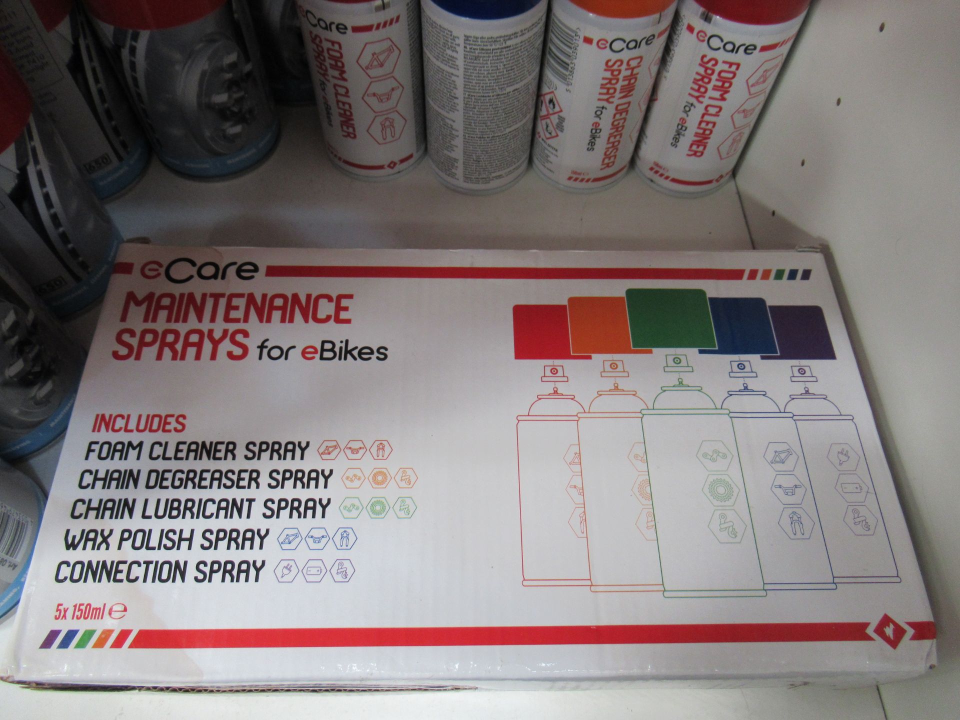 Shelf of Würth and eCare products to include 25 x bottles of Brake Cleaner (RRP£5.99 each) and eCare - Image 3 of 4