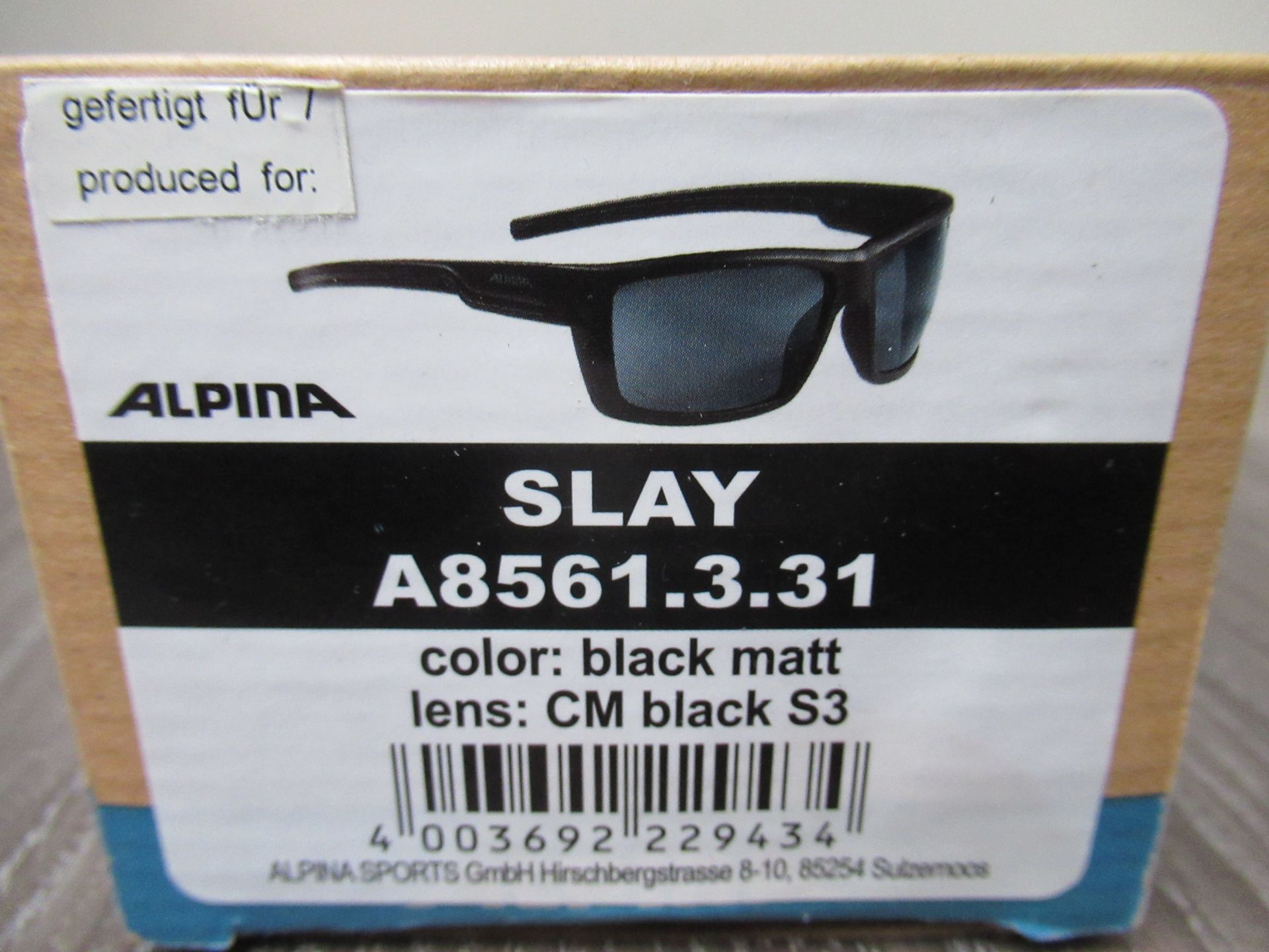 2 x pairs of Alpina Sunglasses: 1 x Alpina Lyron Black Matte Red (RRP£55); 1 x Slay Matte Black (RRP - Image 2 of 5
