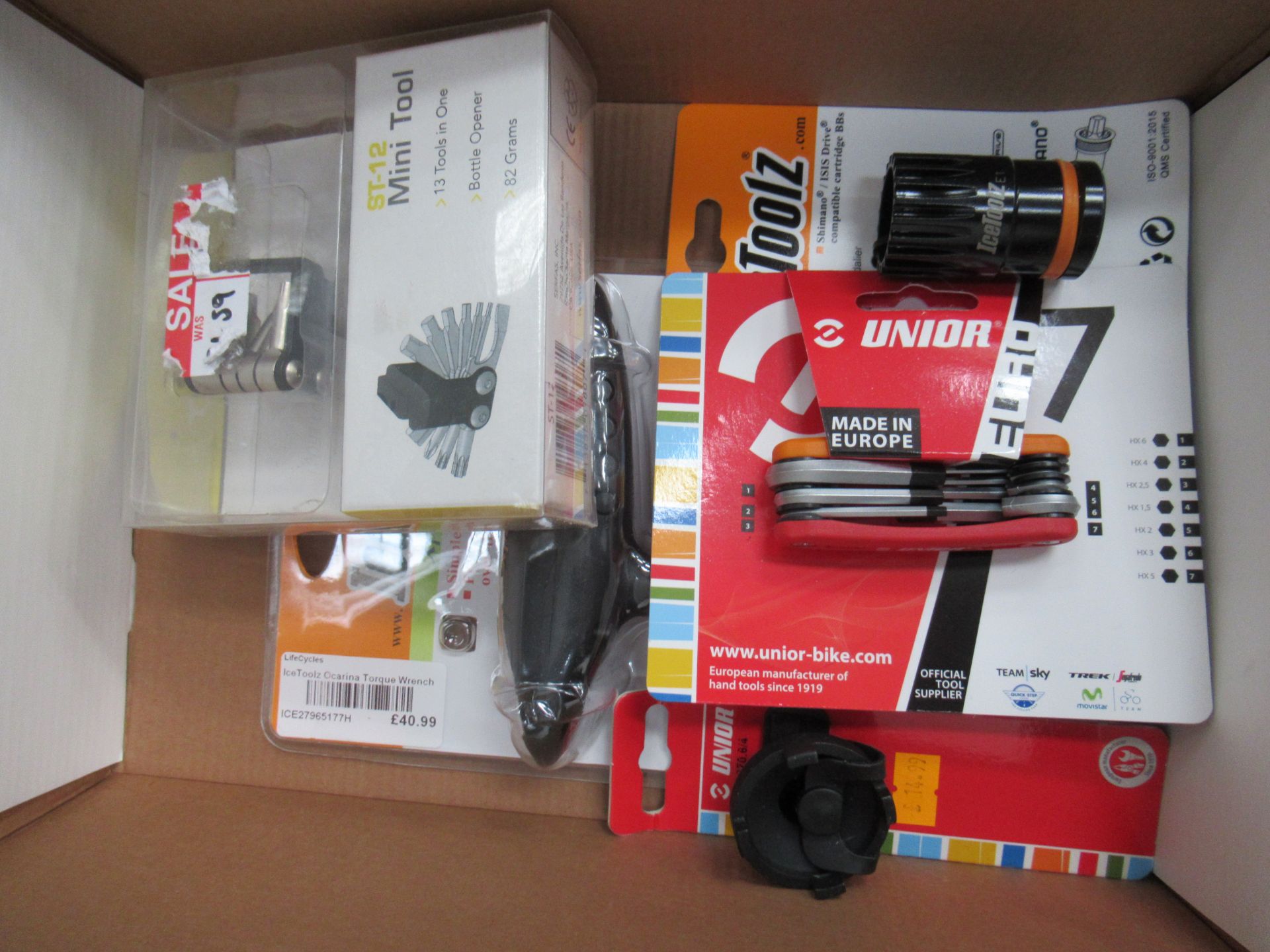 2 x boxes of assorted cycling tools including bottom bracket removers, multi-tools, chain extractor - Image 2 of 3
