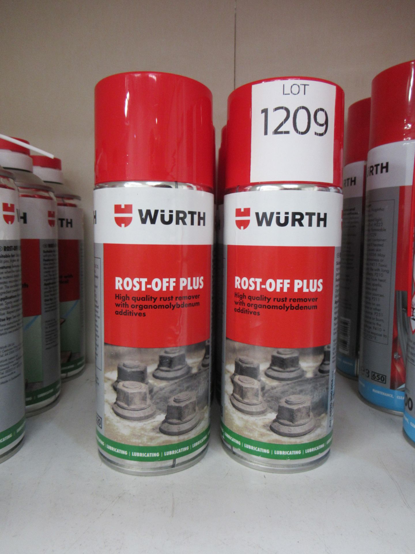 Shelf of Würth products to include 7 x Rost-Off Blue Ice 400ml (RRP£13.99 each); 6 x Rost-Off Plus 4 - Bild 3 aus 4