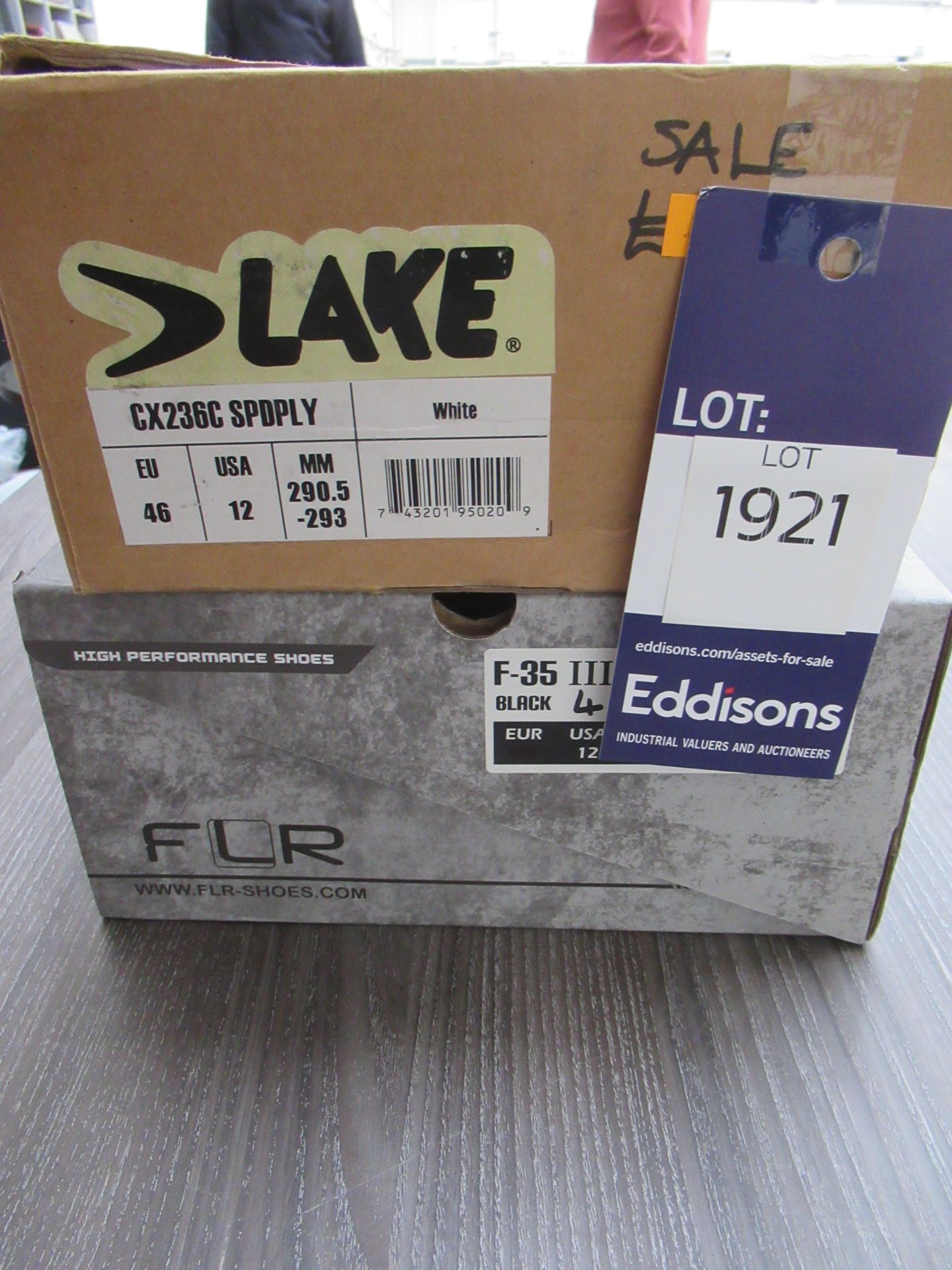 2 x Pairs of cycling shoes: 1 x Lake CX236C boxed EU size 46 (RRP£84.99) and 1 x FLR F-35 III boxed