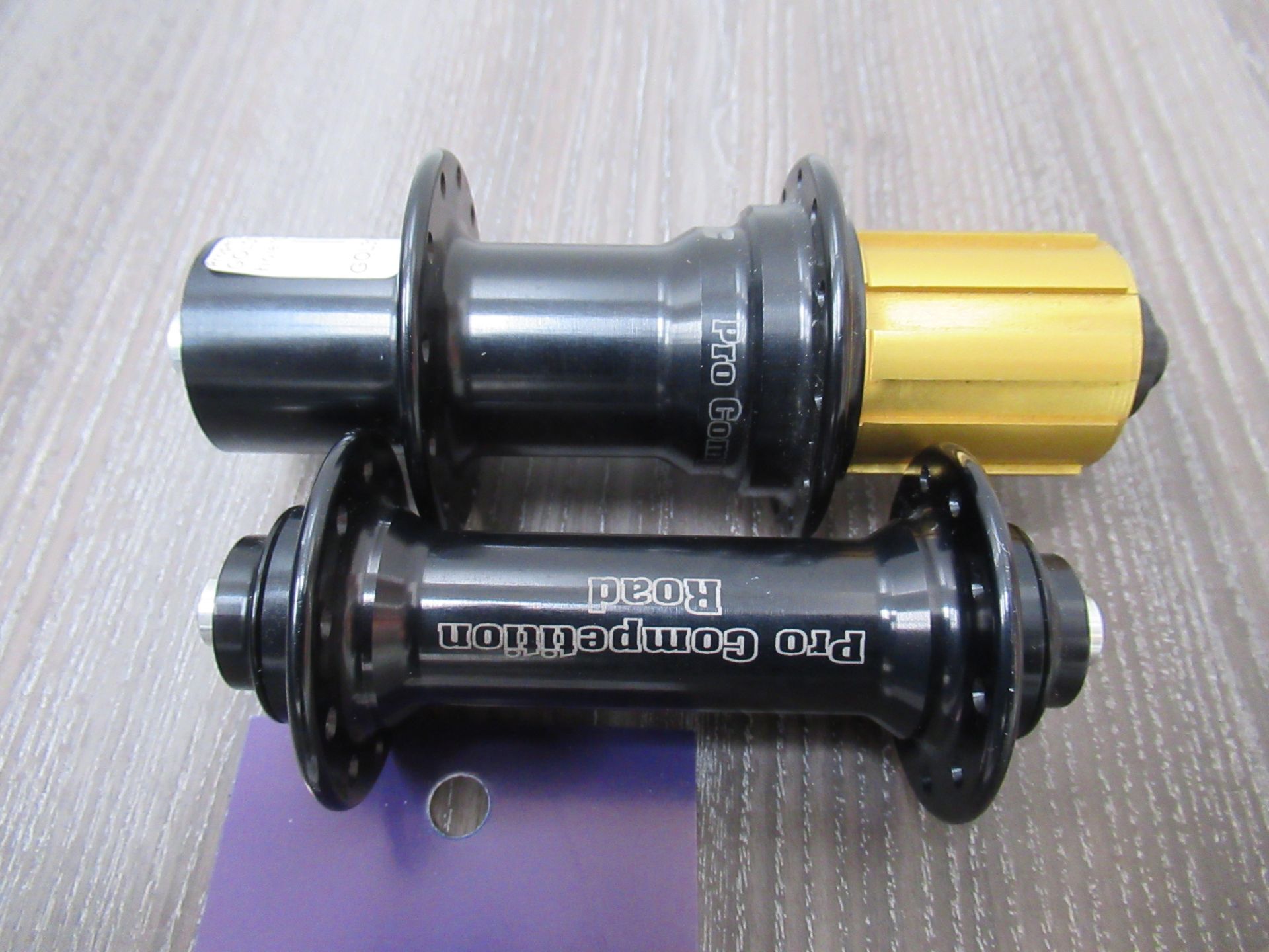 Pair of GoldTec 'Factory Raw' 10-SPD Black Hubs (RRP£500)