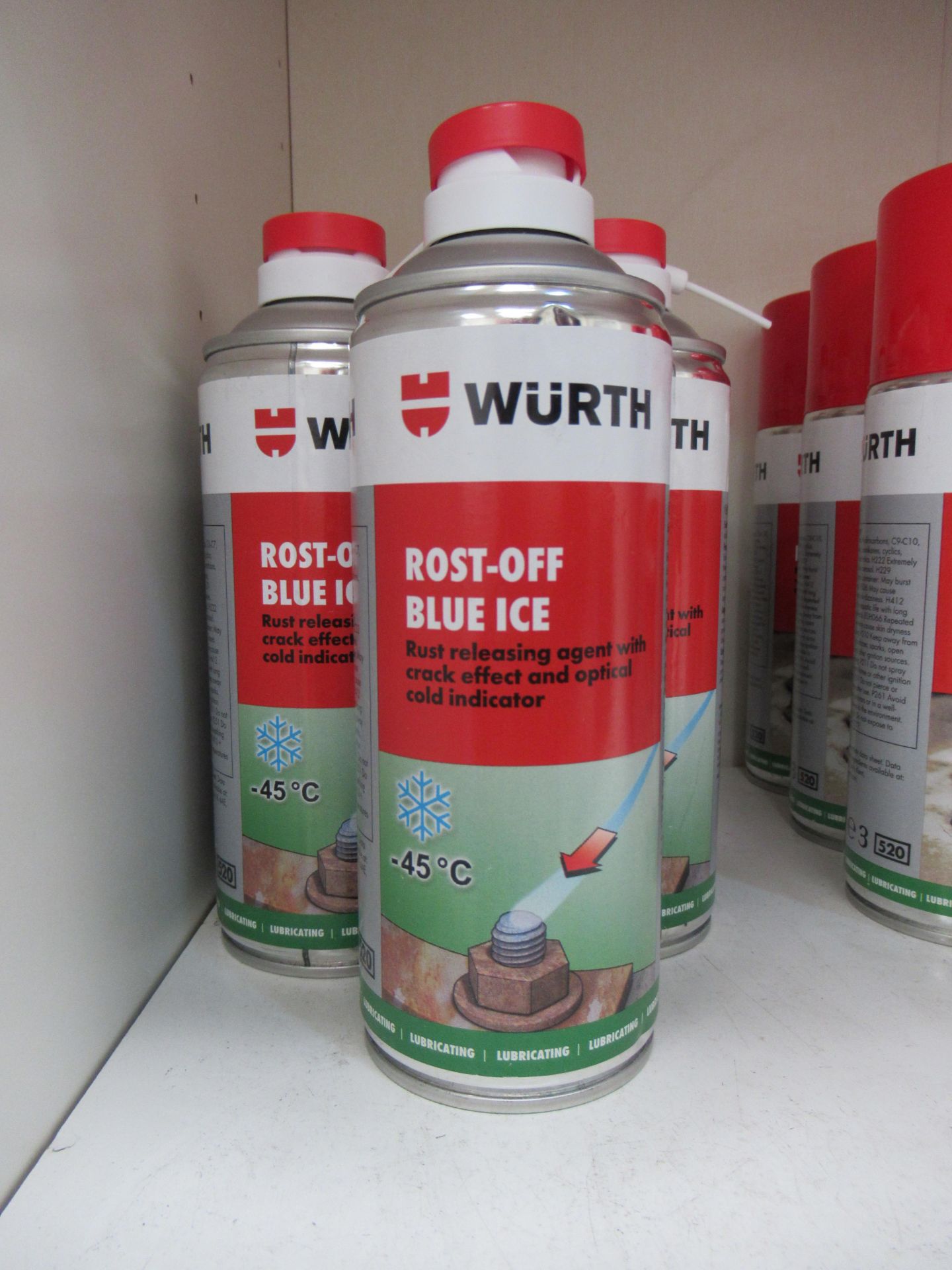 Shelf of Würth products to include 7 x Rost-Off Blue Ice 400ml (RRP£13.99 each); 6 x Rost-Off Plus 4 - Image 2 of 4