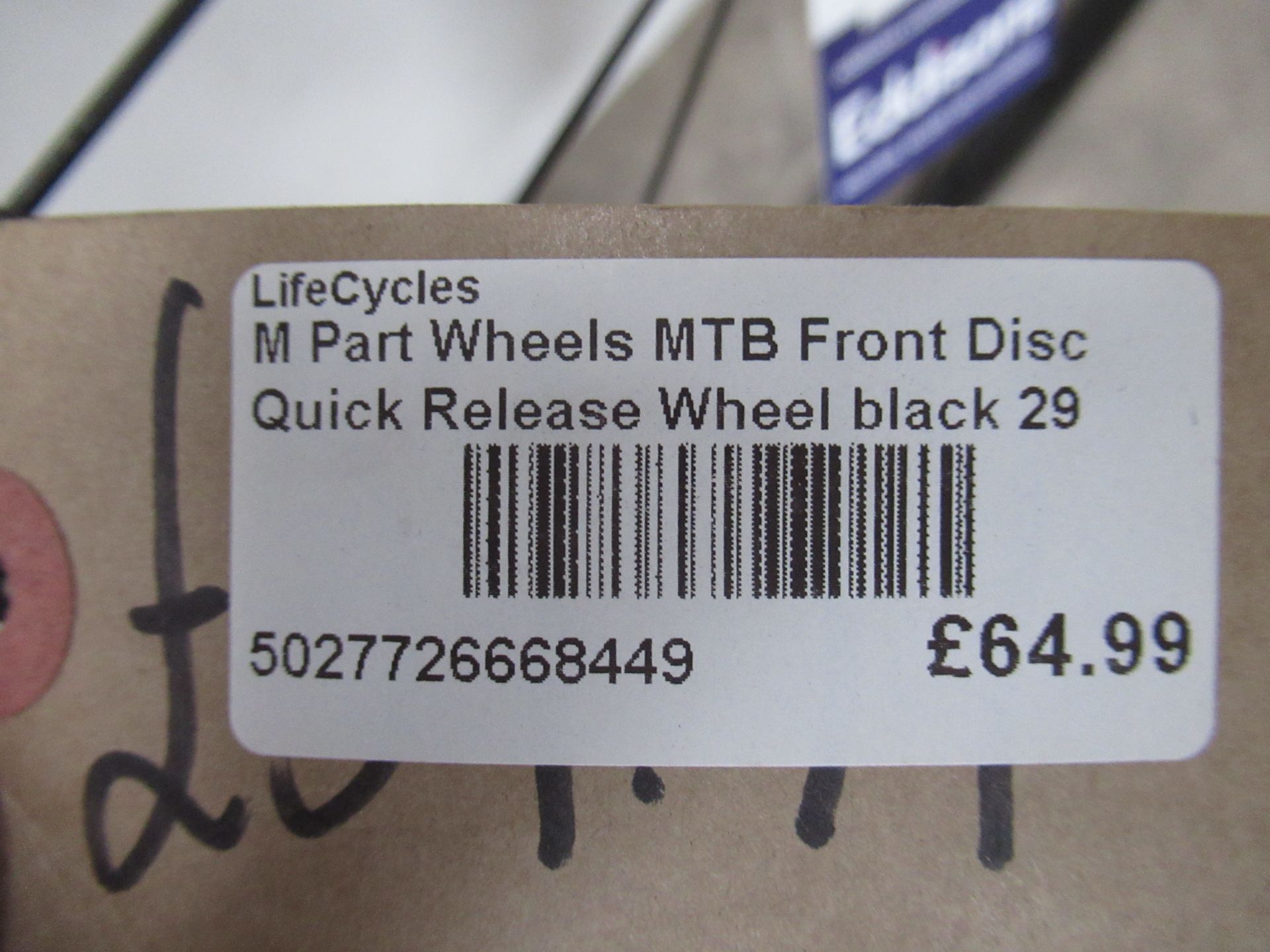 2 x M Part MTB WQ-R disc 29" wheels (RRP£64.99 each) - Image 2 of 4