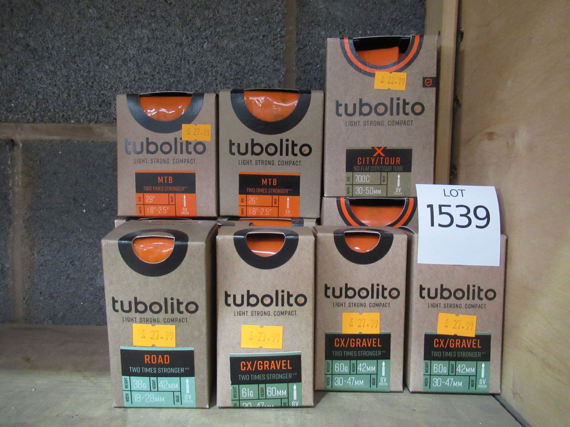 Quantity of Tubolito inner tubes