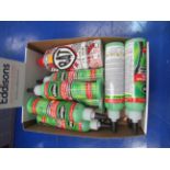 Box of RAT and Slime tube sealant: 9 x Slime 237ml (RRP£10.99 each) and 3 x RAT 400ml (RRP£17.99)