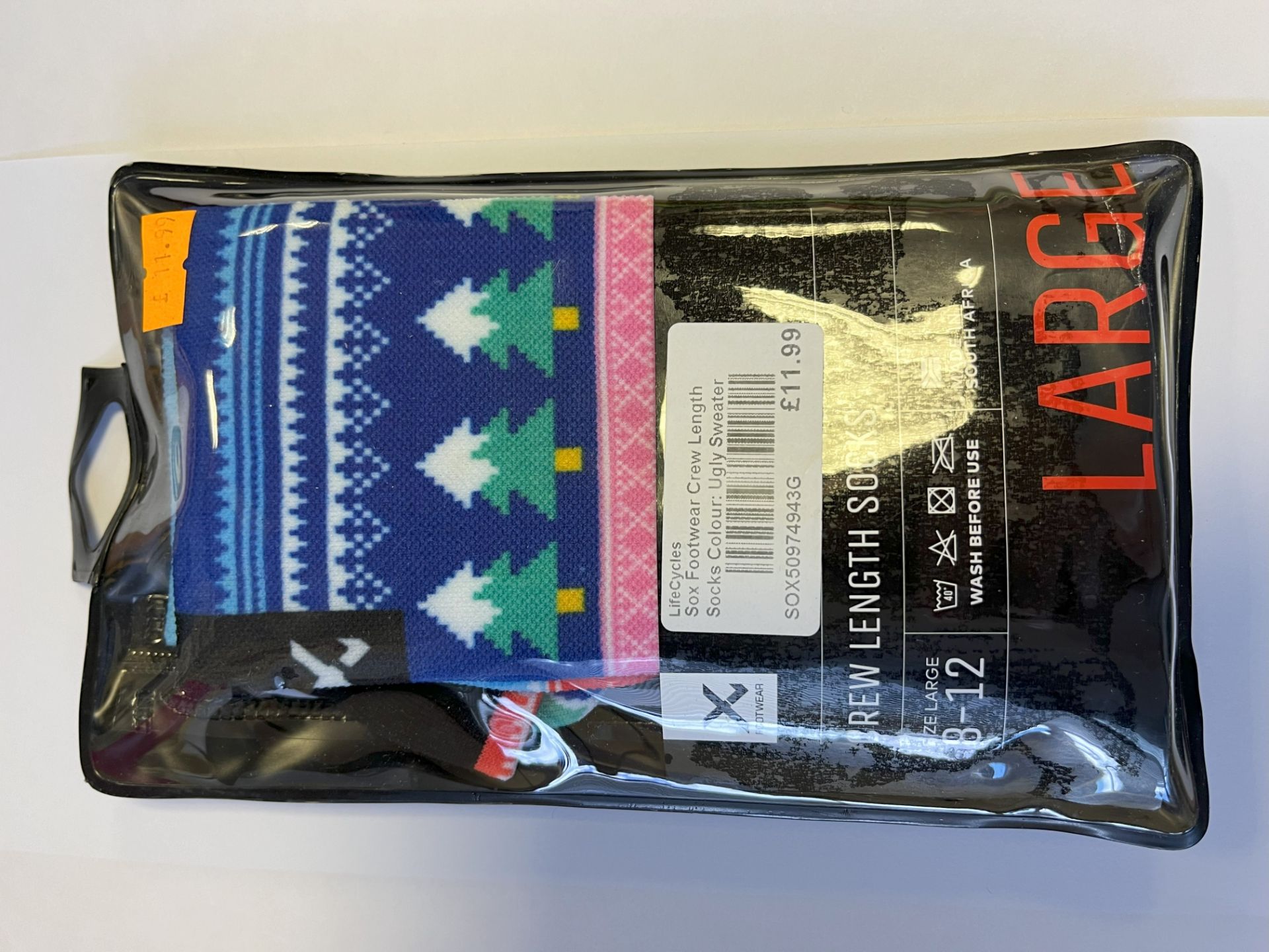 Socks to include 17x Sox Footware Crew Length Italian Glaf Cycling Socks- Large, RRP £11.99 each; 1x - Image 3 of 7