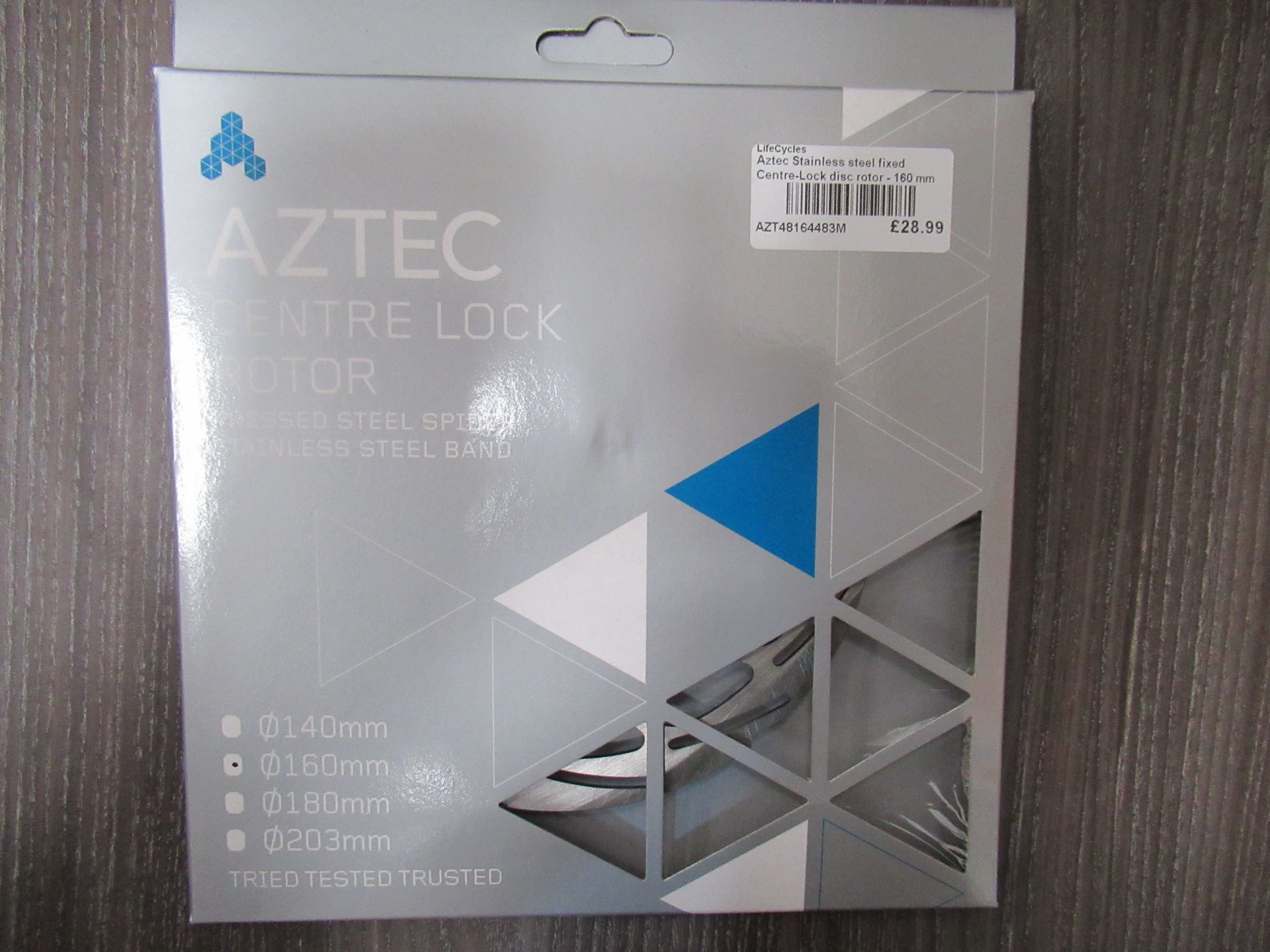 6 x Aztec Centre Lock Rotor's: 2 x 160mm (RRP£28.99 each); 3 x 180mm (RRP£32.99) and 1 x 203mm (RRP£ - Image 2 of 13