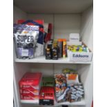 2 x shelves of assorted supplements and nutrition aids to include OTE carb boosters and energy drink