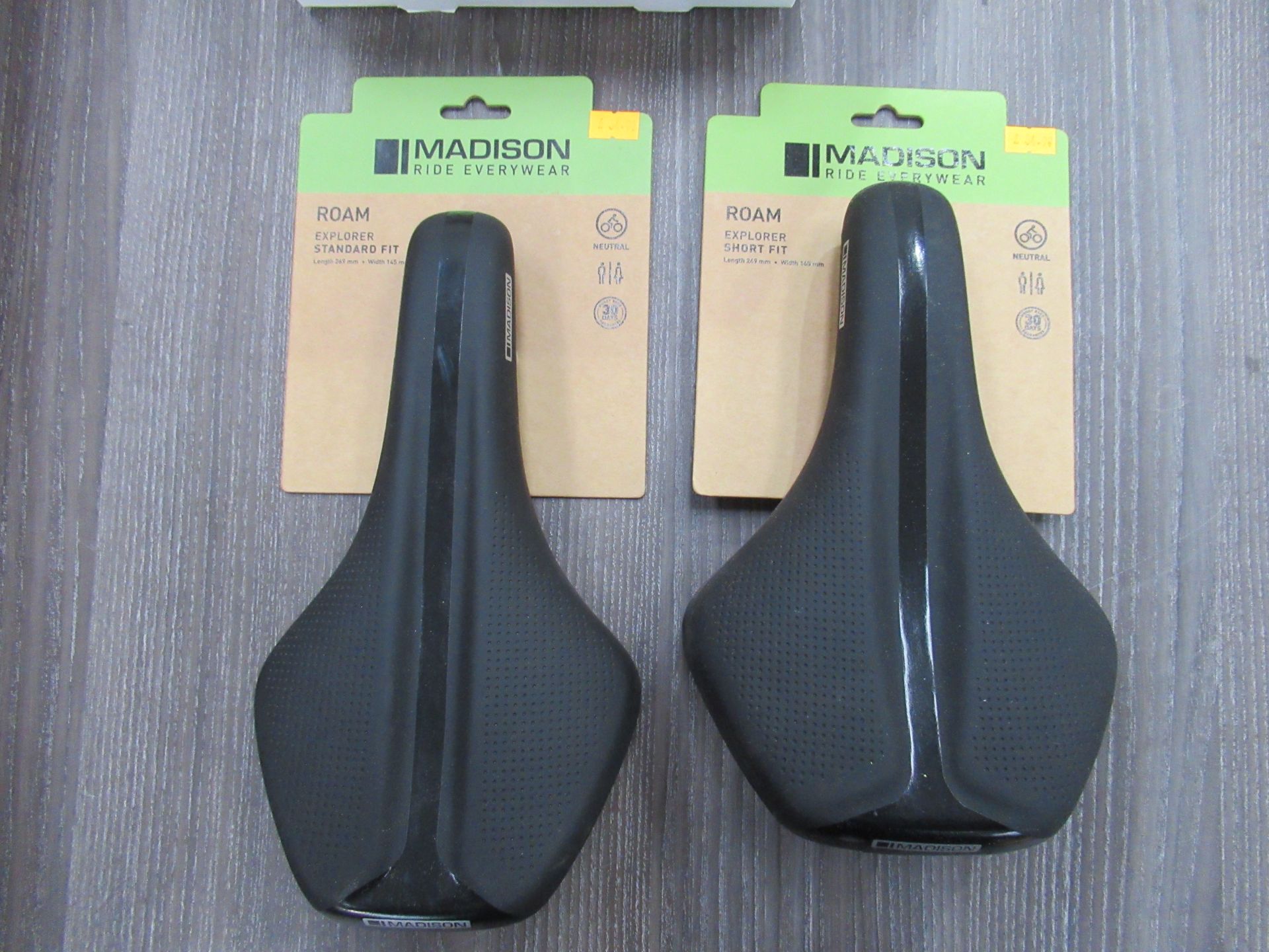 4 x Madison 'Roam" saddles: 2 x Short fit; 2 x standard fit (RRP£34.99 each) - Image 2 of 4