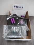 Box of Cuda Scooter's Stunt pegs and CNC clamps - Purple and Black