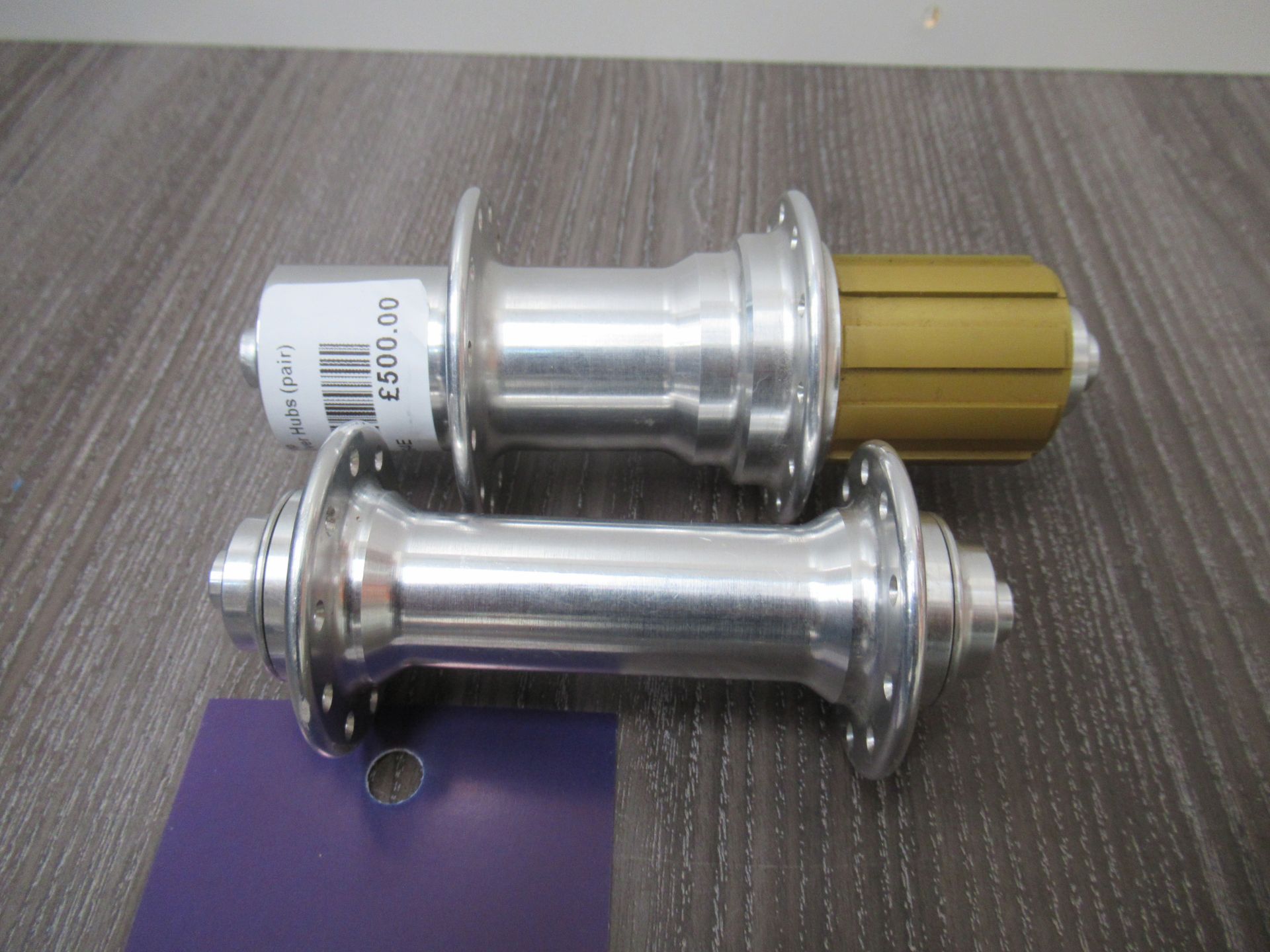 Pair of GoldTec 'Factory Raw' 10-SPD Silver Hubs (RRP£500)