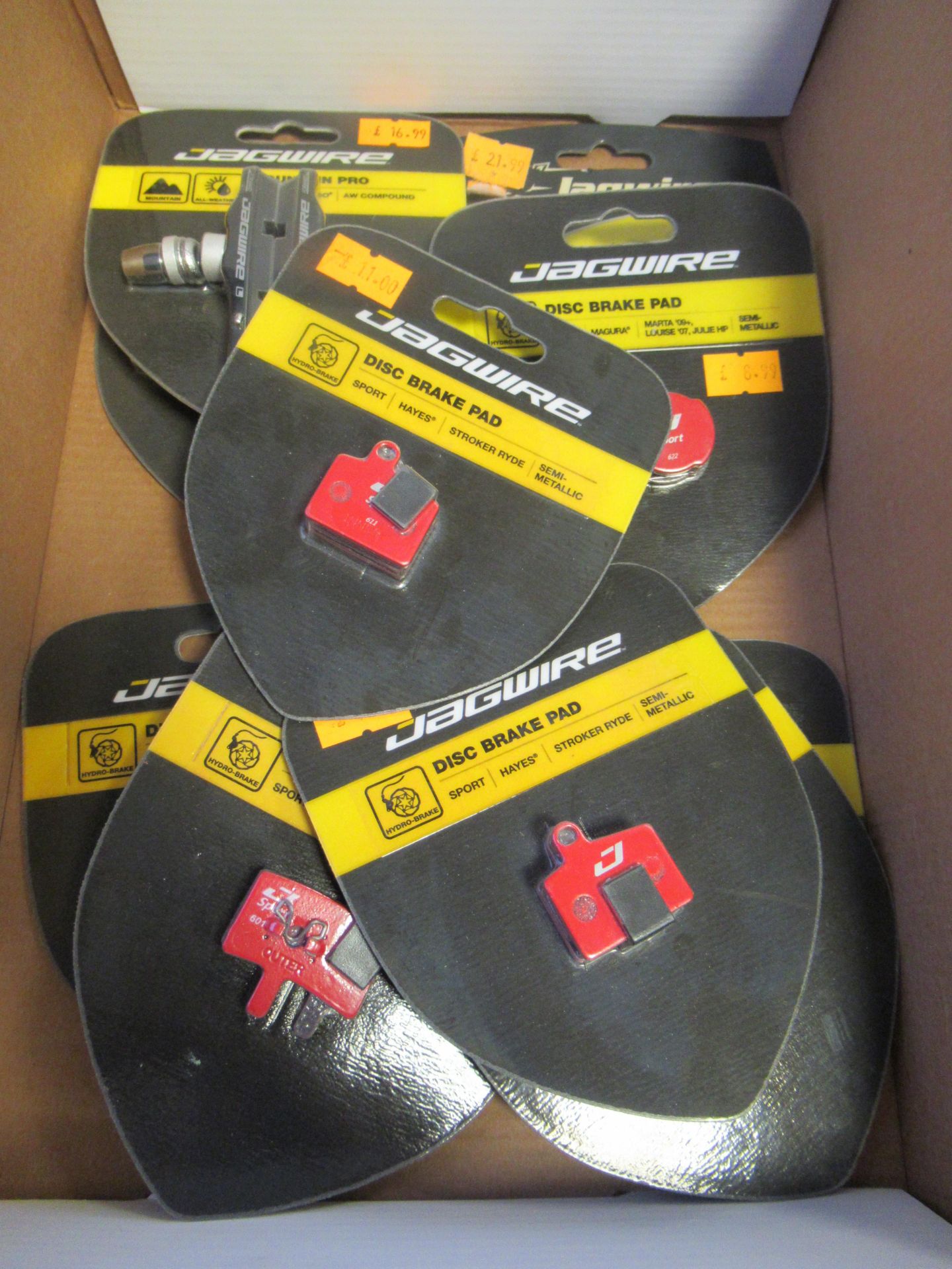 Jagwire Disc Brake Pads to include 4x Sport, Hayes, Stroker Ryde, Semi-Metallic (DCA076), RRP £11 ea