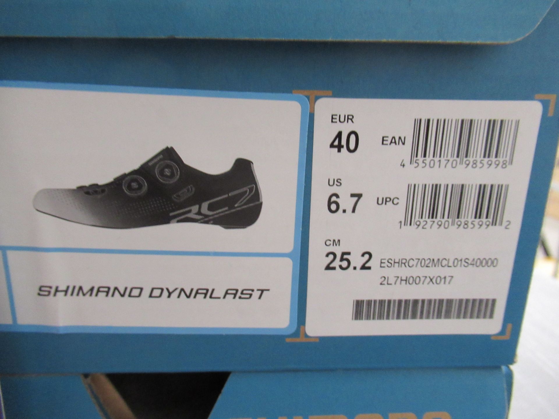 2 x Pairs of Shimano RC7 cycling shoes - 1 x white boxed EU size 38 and 1 x black boxed EU size 40 ( - Image 2 of 7