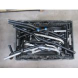 Box of used handlebars