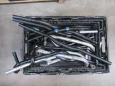 Box of used handlebars