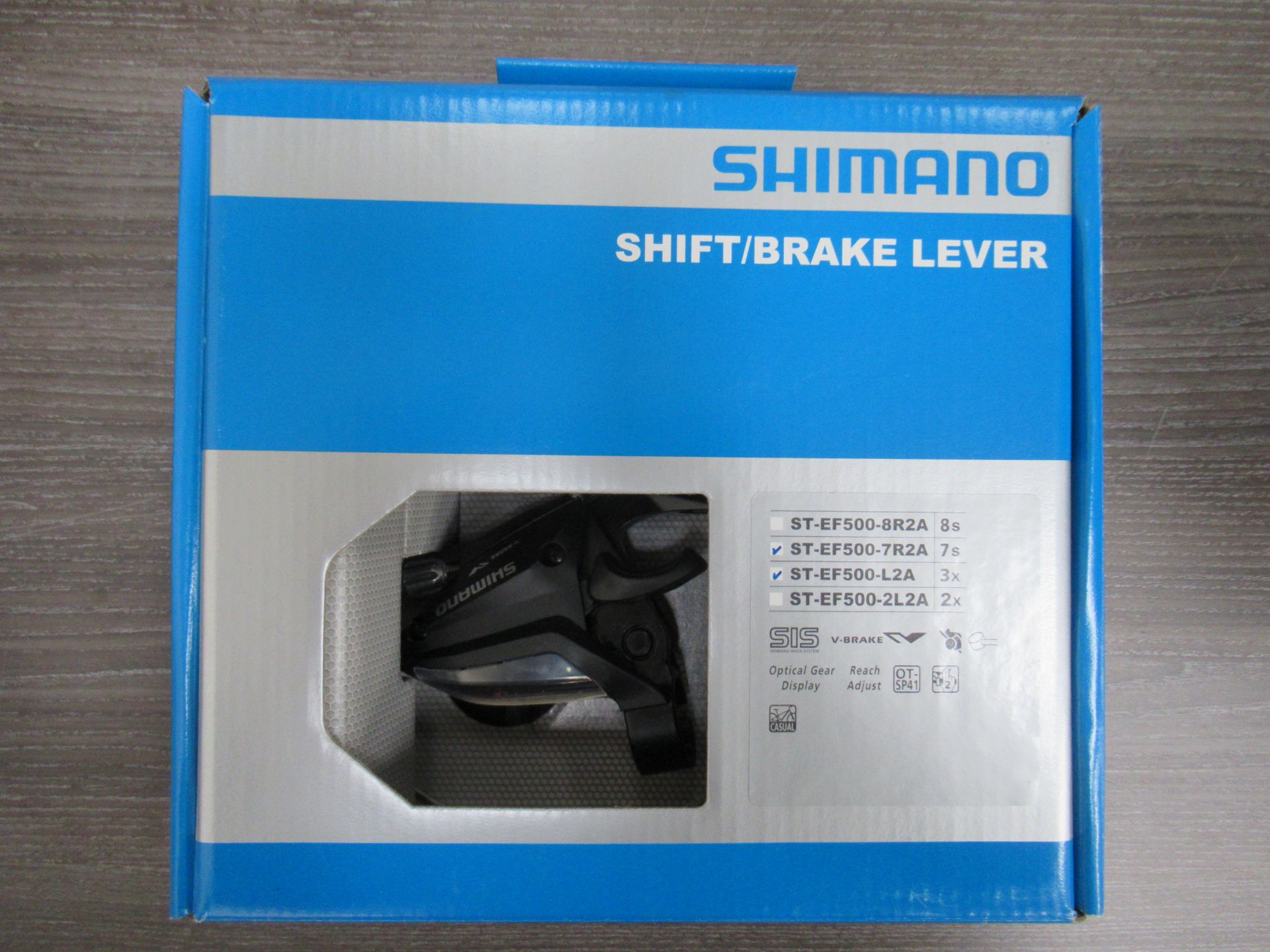 6 x Shimano brake levers: 2 x ST-EF500-7R2A; SL-M6000; SL-M4100-R; SL-M7000-11-R and ST-EF417R (tota - Image 6 of 8