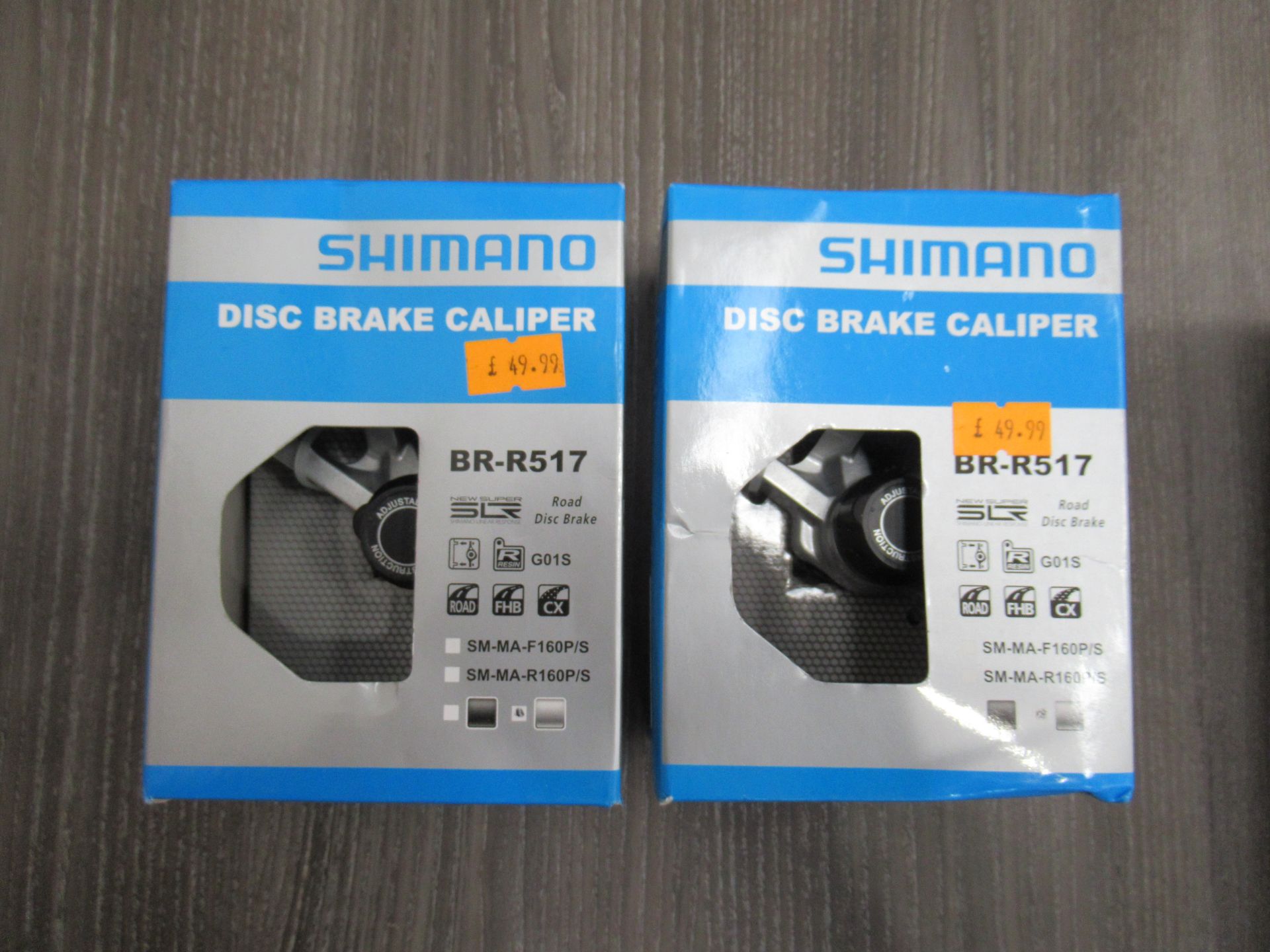 2 x Shimano BR-R517 disc brake calipers (RRP£49.99 each) and 1 x Shimano Deore XT SL-M8000-R Shift l - Image 4 of 6