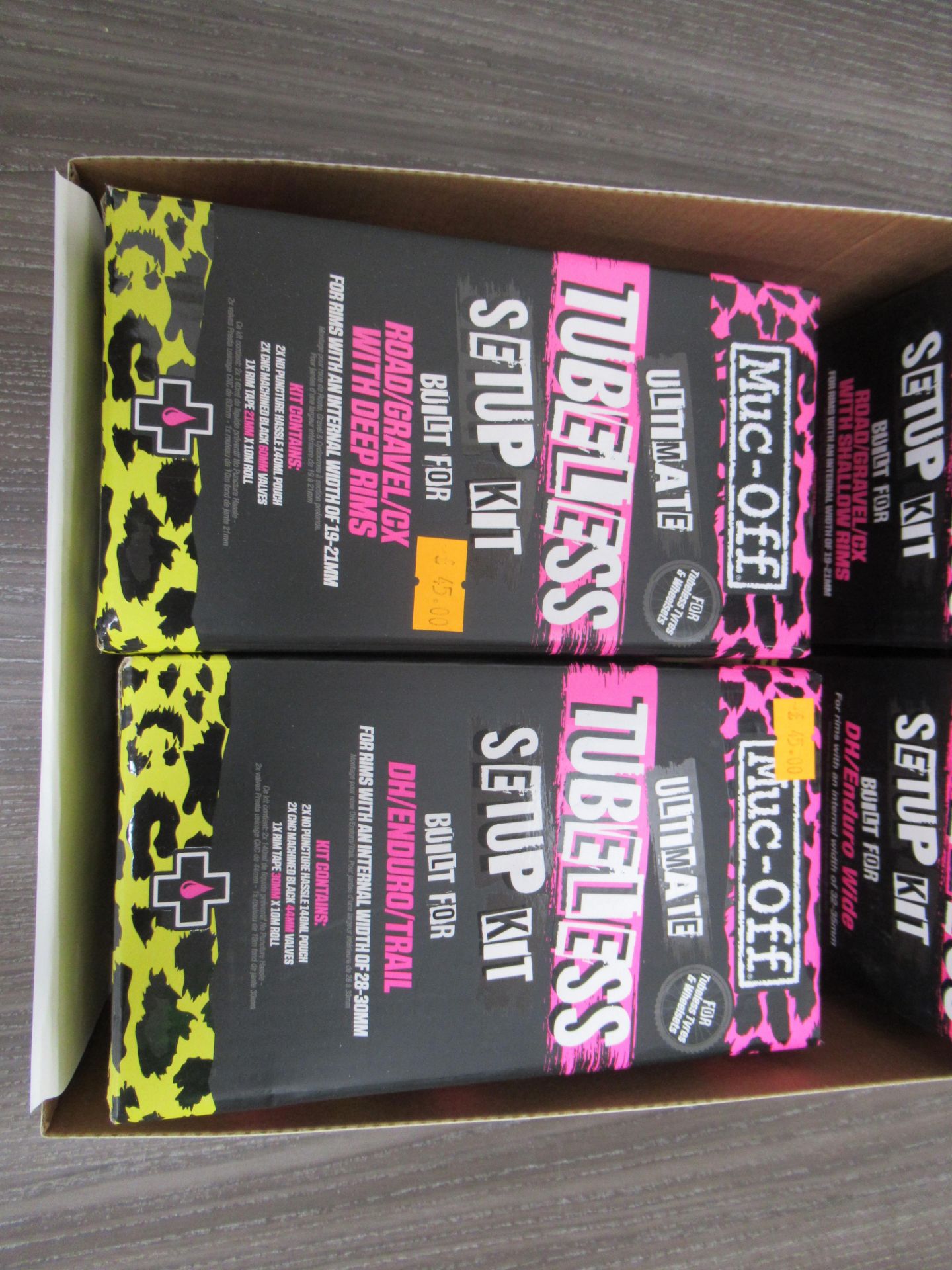 4 x Muc-Off Tubeless Set-Up Kits - 2 x Road/Gravel/CX with deep rims and 2 x DH/Enduro/Trail (RRP£45 - Image 2 of 3