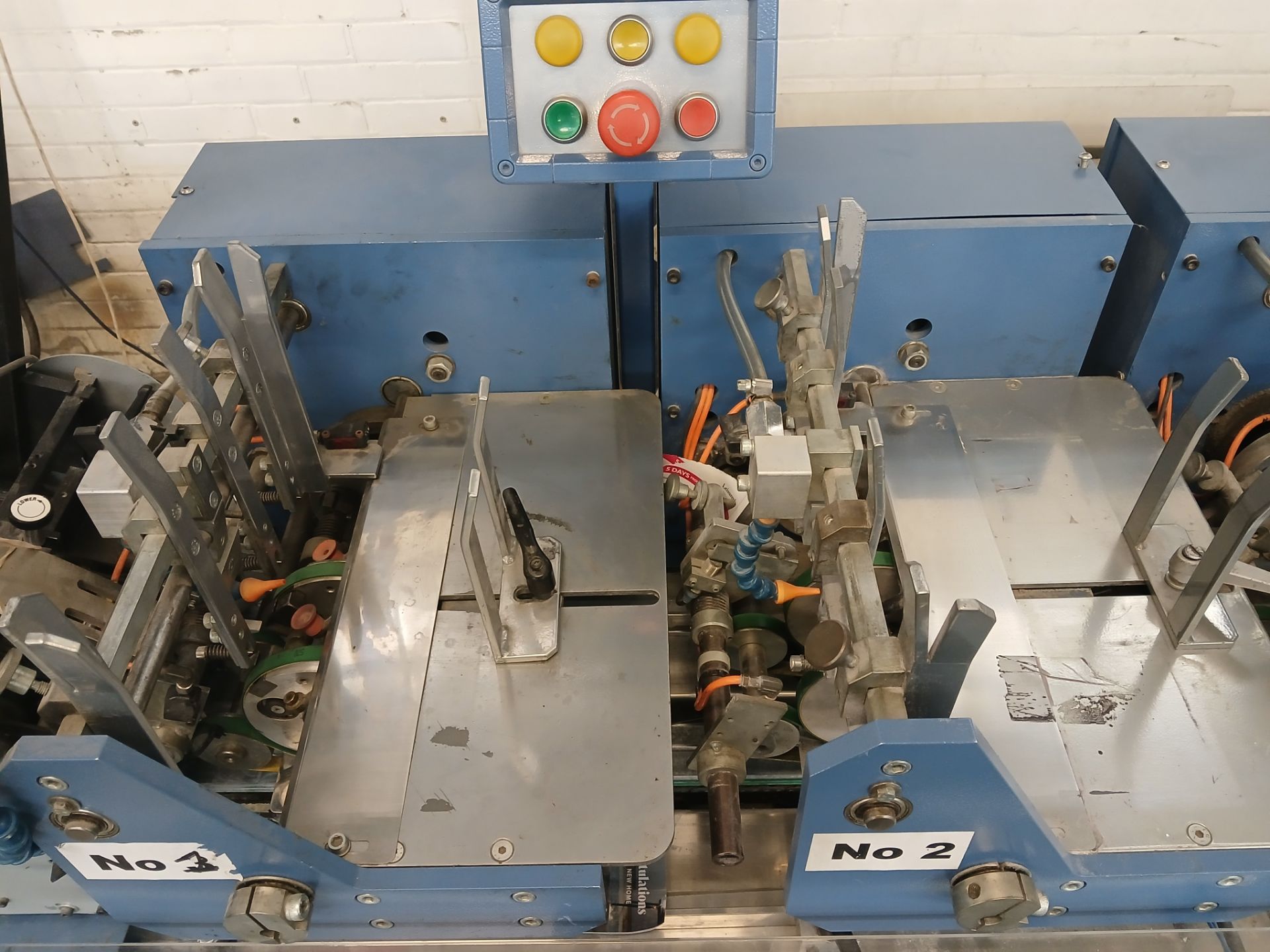 Buhrs/Promail BB300 6 station insertion line, Year believed to be 2001, with V710 feed unit and - Image 4 of 16