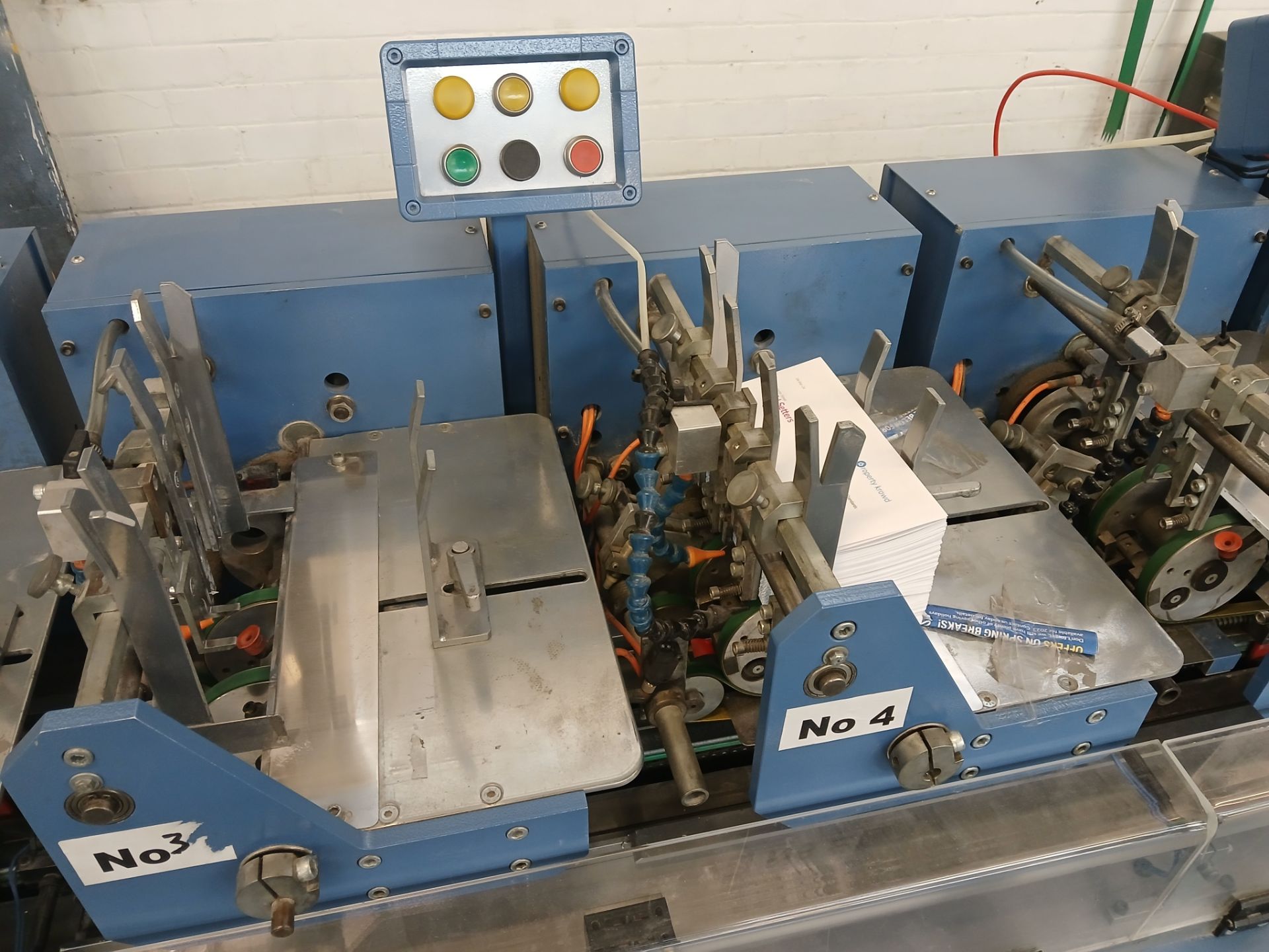 Buhrs/Promail BB300 6 station insertion line, Year believed to be 2001, with V710 feed unit and - Image 5 of 16